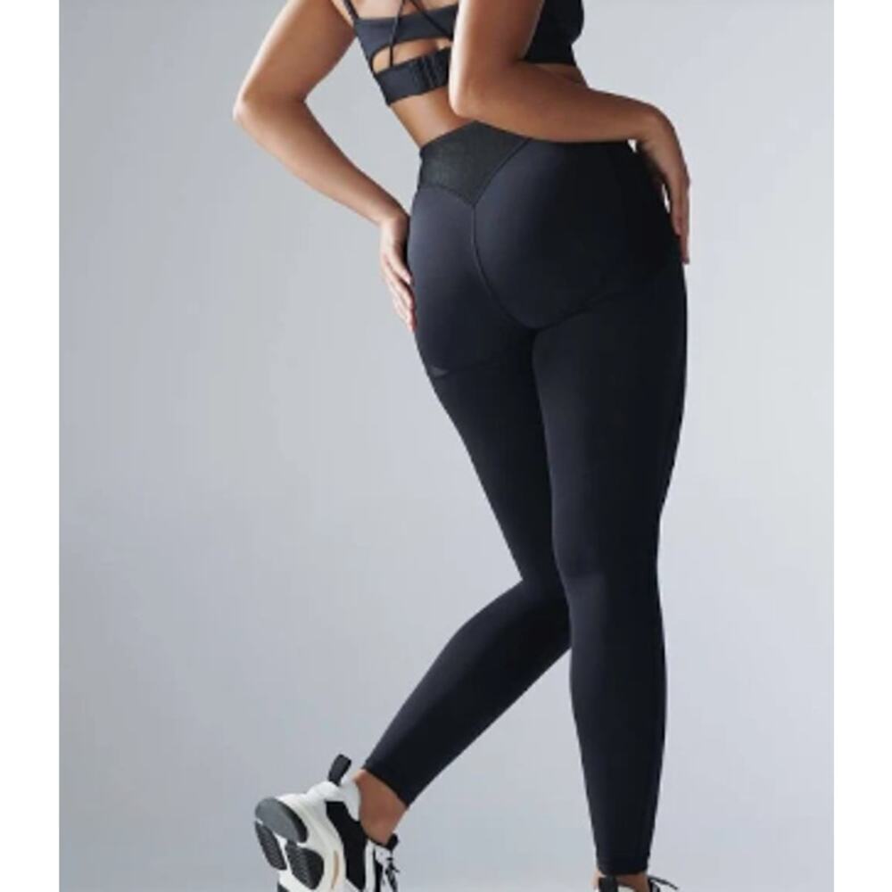 Savage Fenty High Waisted Curve Alert Leggings Black Plus Size 1X - Picture 5 of 12